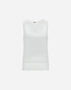 Herno TANK TOP IN CHIC COTTON JERSEY AND CROCHET LACE White JG000280D520061000